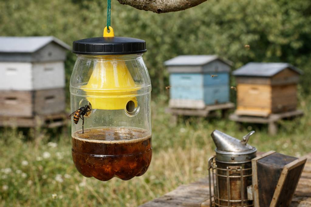 Installer et entretenir un piège à frelons asiatiques au rucher : guide pratique pour apiculteurs débutants et confirmés
