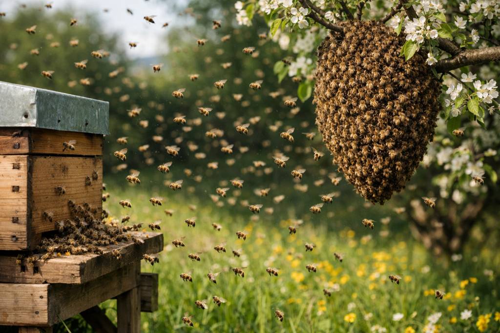 Comment reconnaître et prévenir l’essaimage d’une colonie d’abeilles au printemps